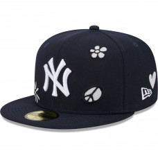 Бейсболка New York Yankees New Era Sunlight Pop 59FIFTY - Navy