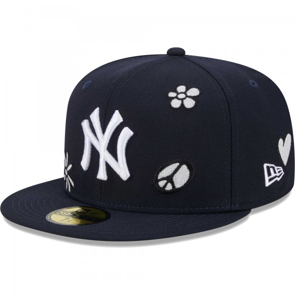Бейсболка New York Yankees New Era Sunlight Pop 59FIFTY - Navy