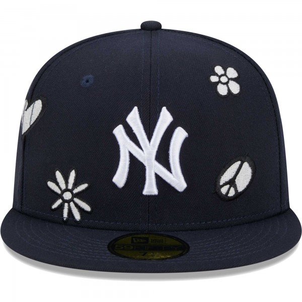 Бейсболка New York Yankees New Era Sunlight Pop 59FIFTY - Navy