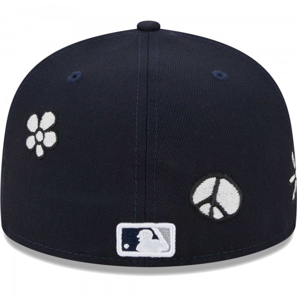 Бейсболка New York Yankees New Era Sunlight Pop 59FIFTY - Navy