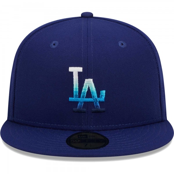 Бейсболка Los Angeles Dodgers New Era Metallic Gradient 59FIFTY - Royal