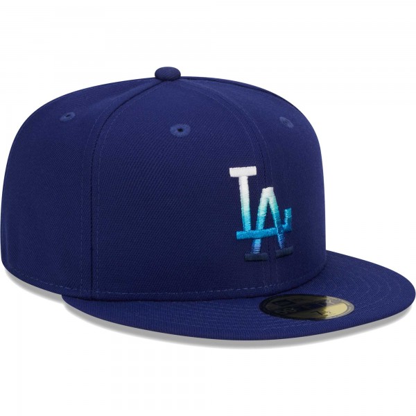 Бейсболка Los Angeles Dodgers New Era Metallic Gradient 59FIFTY - Royal