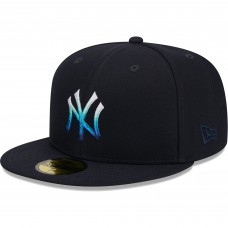 Бейсболка New York Yankees New Era Metallic Gradient 59FIFTY - Navy