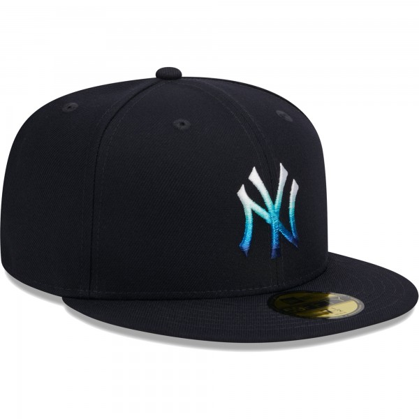 Бейсболка New York Yankees New Era Metallic Gradient 59FIFTY - Navy