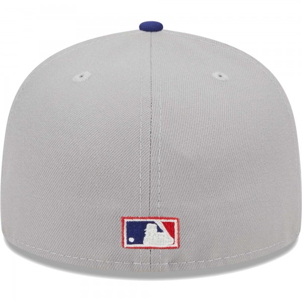 Игровая форма  Бейсболка Los Angeles Dodgers New Era  Retro Script 59FIFTY - Gray