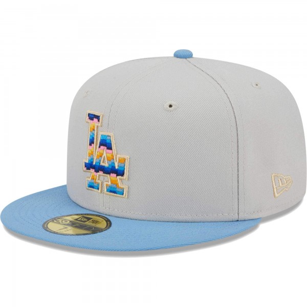 Бейсболка Los Angeles Dodgers New Era Beach Front 59FIFTY - Natural