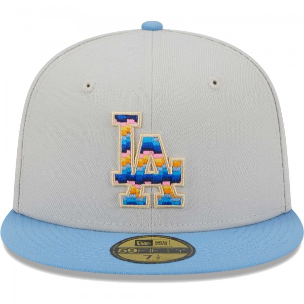 Бейсболка Los Angeles Dodgers New Era Beach Front 59FIFTY - Natural