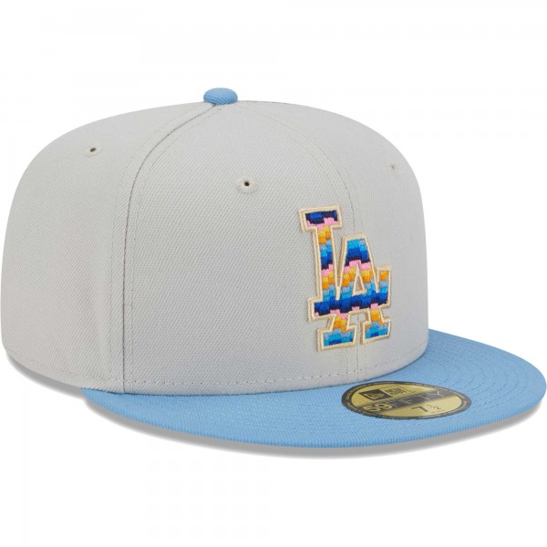 Бейсболка Los Angeles Dodgers New Era Beach Front 59FIFTY - Natural