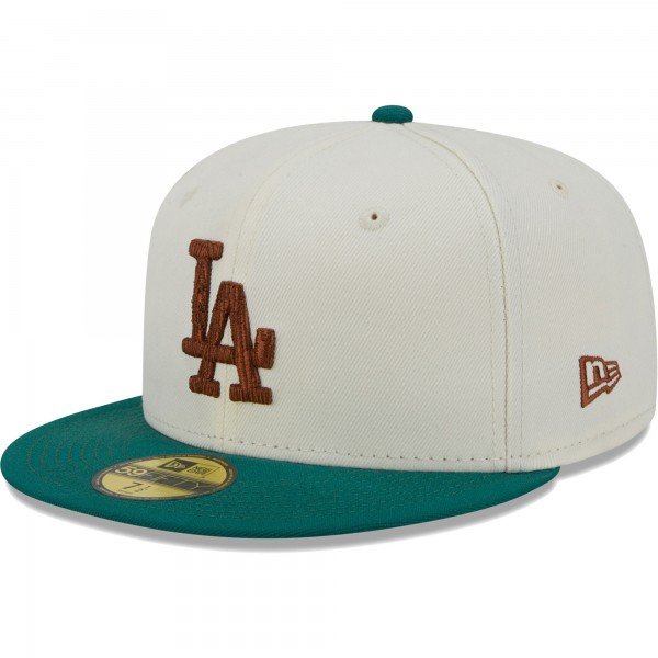 Бейсболка Los Angeles Dodgers New Era Cooperstown Collection Camp 59FIFTY - White