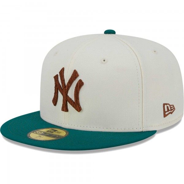 Бейсболка New York Yankees New Era Cooperstown Collection Camp 59FIFTY - White