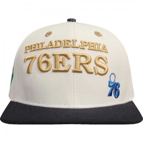 Бейсболка Philadelphia 76ers Album Cover - Cream/Black