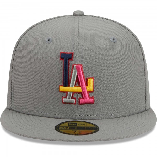 Бейсболка Los Angeles Dodgers New Era Color Pack 59FIFTY - Gray