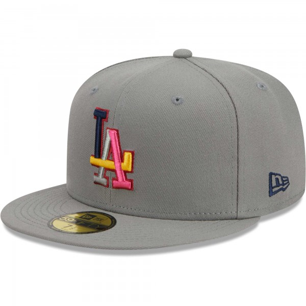 Бейсболка Los Angeles Dodgers New Era Color Pack 59FIFTY - Gray