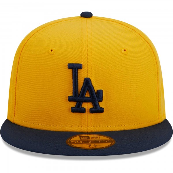 Бейсболка Los Angeles Dodgers New Era Two-Tone Color Pack 59FIFTY - Gold