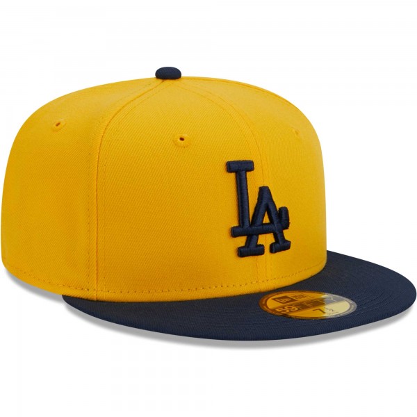 Бейсболка Los Angeles Dodgers New Era Two-Tone Color Pack 59FIFTY - Gold