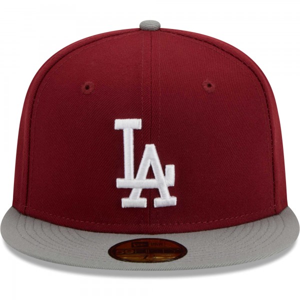 Бейсболка Los Angeles Dodgers New Era Two-Tone Color Pack 59FIFTY - Cardinal