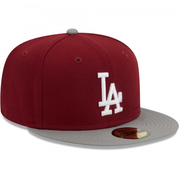 Бейсболка Los Angeles Dodgers New Era Two-Tone Color Pack 59FIFTY - Cardinal