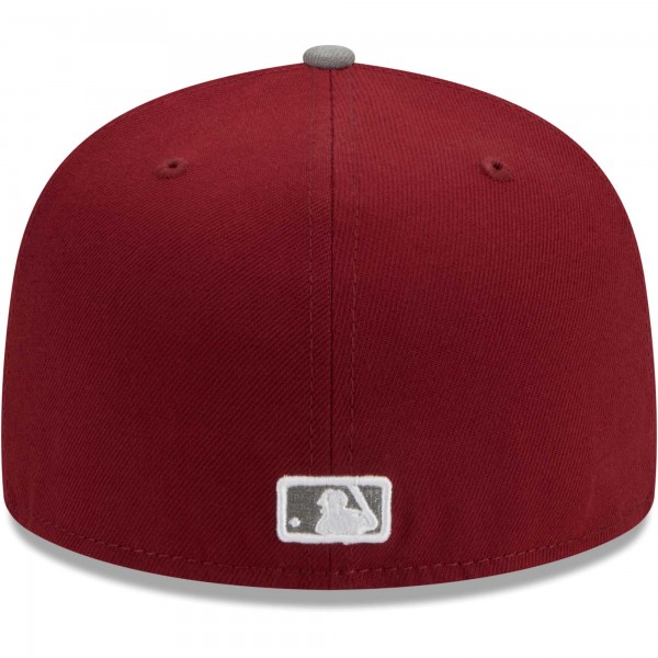 Бейсболка Los Angeles Dodgers New Era Two-Tone Color Pack 59FIFTY - Cardinal