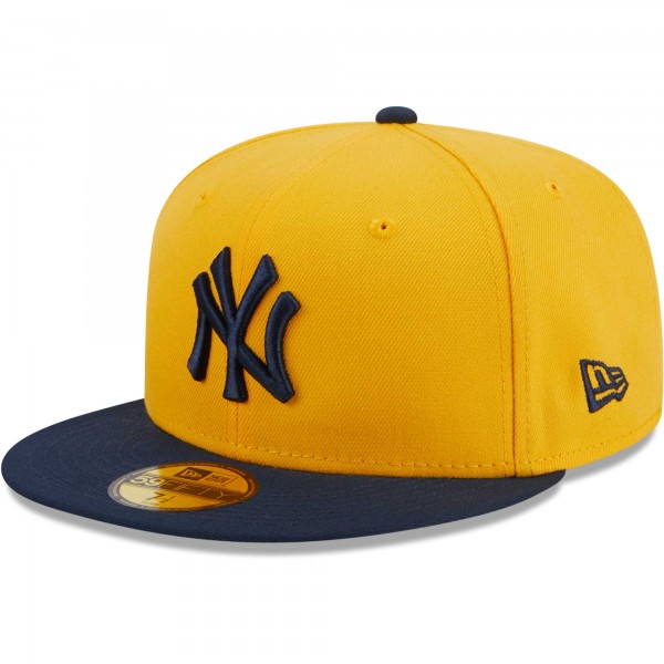 Бейсболка New York Yankees New Era Two-Tone Color Pack 59FIFTY - Gold