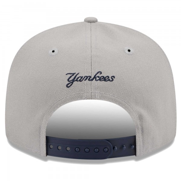 Бейсболка New York Yankees New Era Gray/Navy Band 9FIFTY Snapback