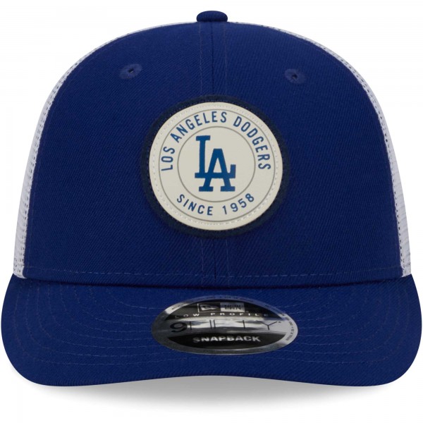 Бейсболка Los Angeles Dodgers New Era Circle Trucker Low Profile 9FIFTY - Royal