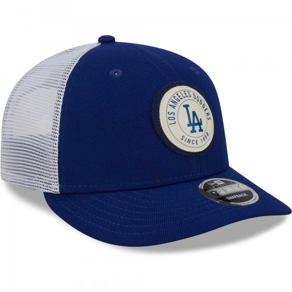 Бейсболка Los Angeles Dodgers New Era Circle Trucker Low Profile 9FIFTY - Royal