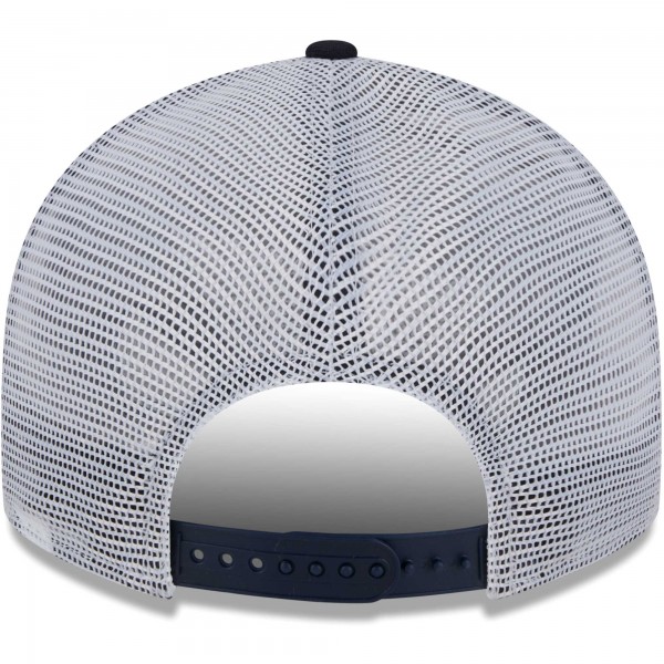 Бейсболка New York Yankees New Era Circle Trucker Low Profile 9FIFTY - Navy