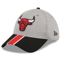Бейсболка Chicago Bulls New Era Striped 39THIRTY - Gray/Black