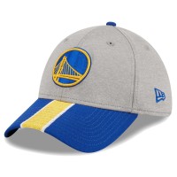 Бейсболка Golden State Warriors New Era Striped 39THIRTY - Gray/Royal