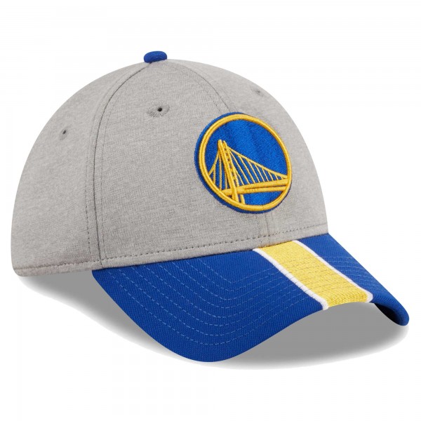 Бейсболка Golden State Warriors New Era Striped 39THIRTY - Gray/Royal