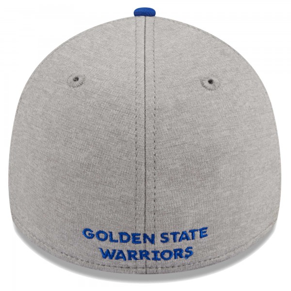 Бейсболка Golden State Warriors New Era Striped 39THIRTY - Gray/Royal