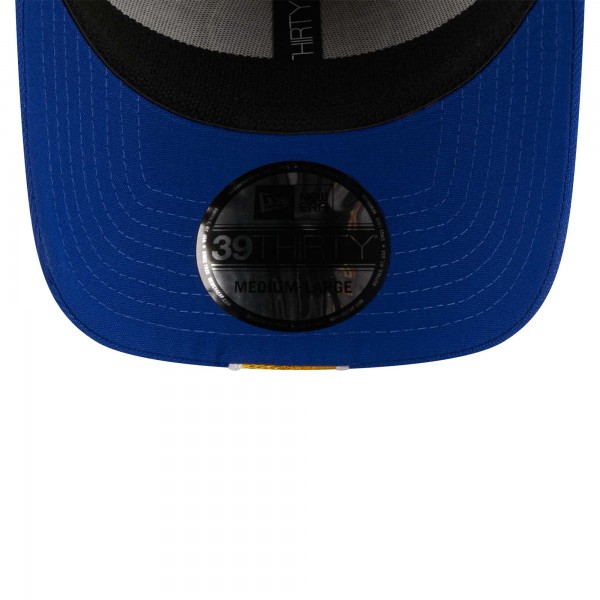 Бейсболка Golden State Warriors New Era Striped 39THIRTY - Gray/Royal