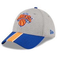 Бейсболка New York Knicks New Era Striped 39THIRTY - Gray/Blue