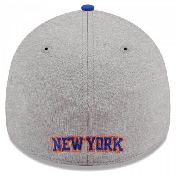 Бейсболка New York Knicks New Era Striped 39THIRTY - Gray/Blue