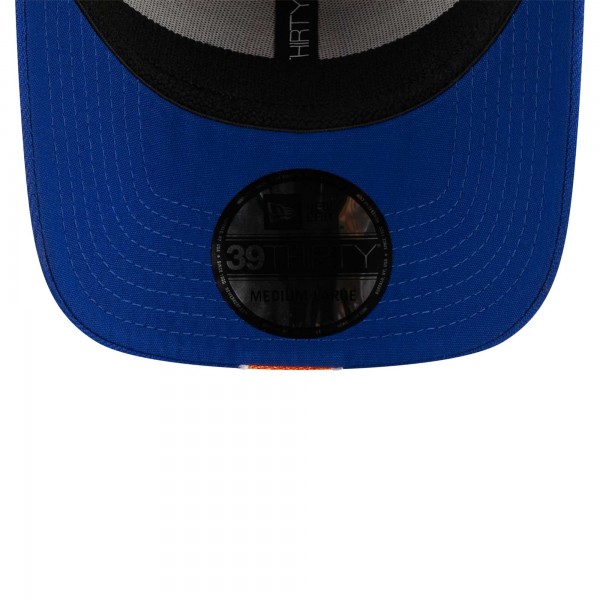 Бейсболка New York Knicks New Era Striped 39THIRTY - Gray/Blue