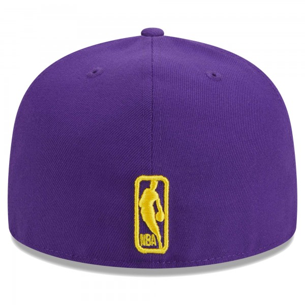 Бейсболка Los Angeles Lakers New Era Big Arch Text 59FIFTY - Purple