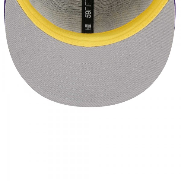Бейсболка Los Angeles Lakers New Era Big Arch Text 59FIFTY - Purple