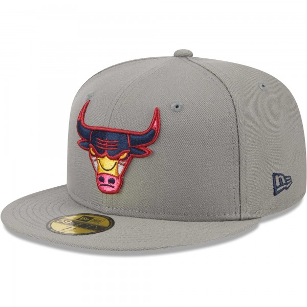 Бейсболка Chicago Bulls New Era Color Pack 59FIFTY - Gray