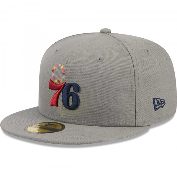 Бейсболка Philadelphia 76ers New Era Color Pack 59FIFTY - Gray