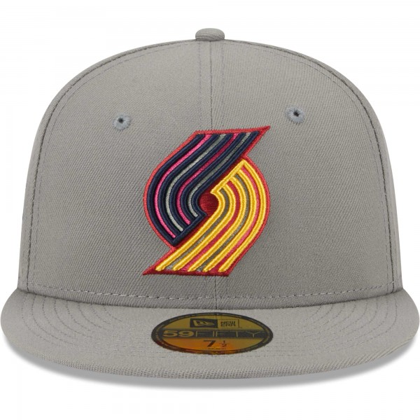 Бейсболка Portland Trail Blazers New Era Color Pack 59FIFTY - Gray