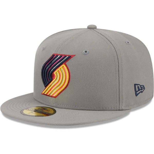 Бейсболка Portland Trail Blazers New Era Color Pack 59FIFTY - Gray