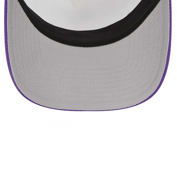 Бейсболка Los Angeles Lakers New Era Lift Pass Foam Front Trucker 9FORTY - White