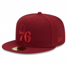 Бейсболка Philadelphia 76ers New Era Color Pack 59FIFTY - Crimson