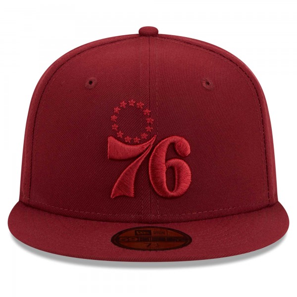 Бейсболка Philadelphia 76ers New Era Color Pack 59FIFTY - Crimson