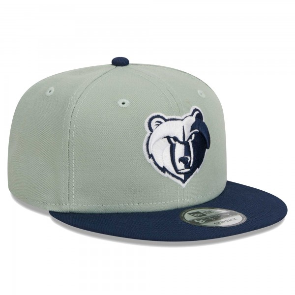 Бейсболка Memphis Grizzlies New Era Two-Tone Color Pack 9FIFTY - Sage/Navy