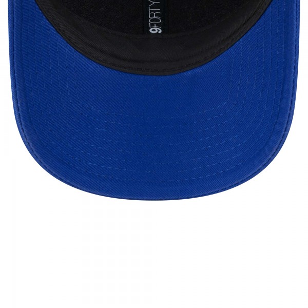 Бейсболка New York Knicks New Era Plate Oversized Patch Trucker 9FORTY - Blue