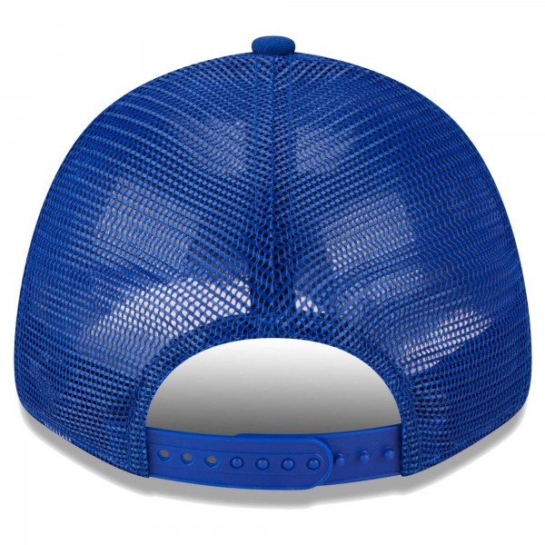 Бейсболка Philadelphia 76ers New Era Plate Oversized Patch Trucker 9FORTY - Royal