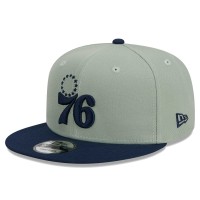 Бейсболка Philadelphia 76ers New Era Two-Tone Color Pack 9FIFTY - Sage/Navy