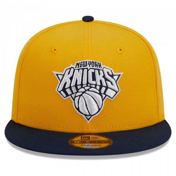 Бейсболка New York Knicks New Era Color Pack 2-Tone 9FIFTY - Gold/Navy