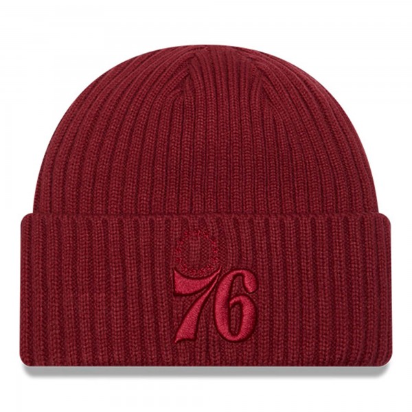 Шапка Philadelphia 76ers New Era Color Pack Cuffed Knit - Crimson